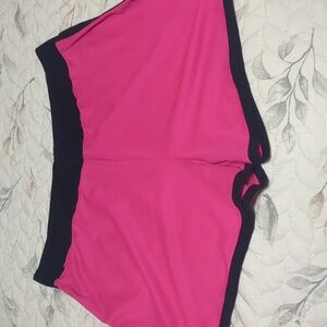Hot pink/Blk athletic shorts